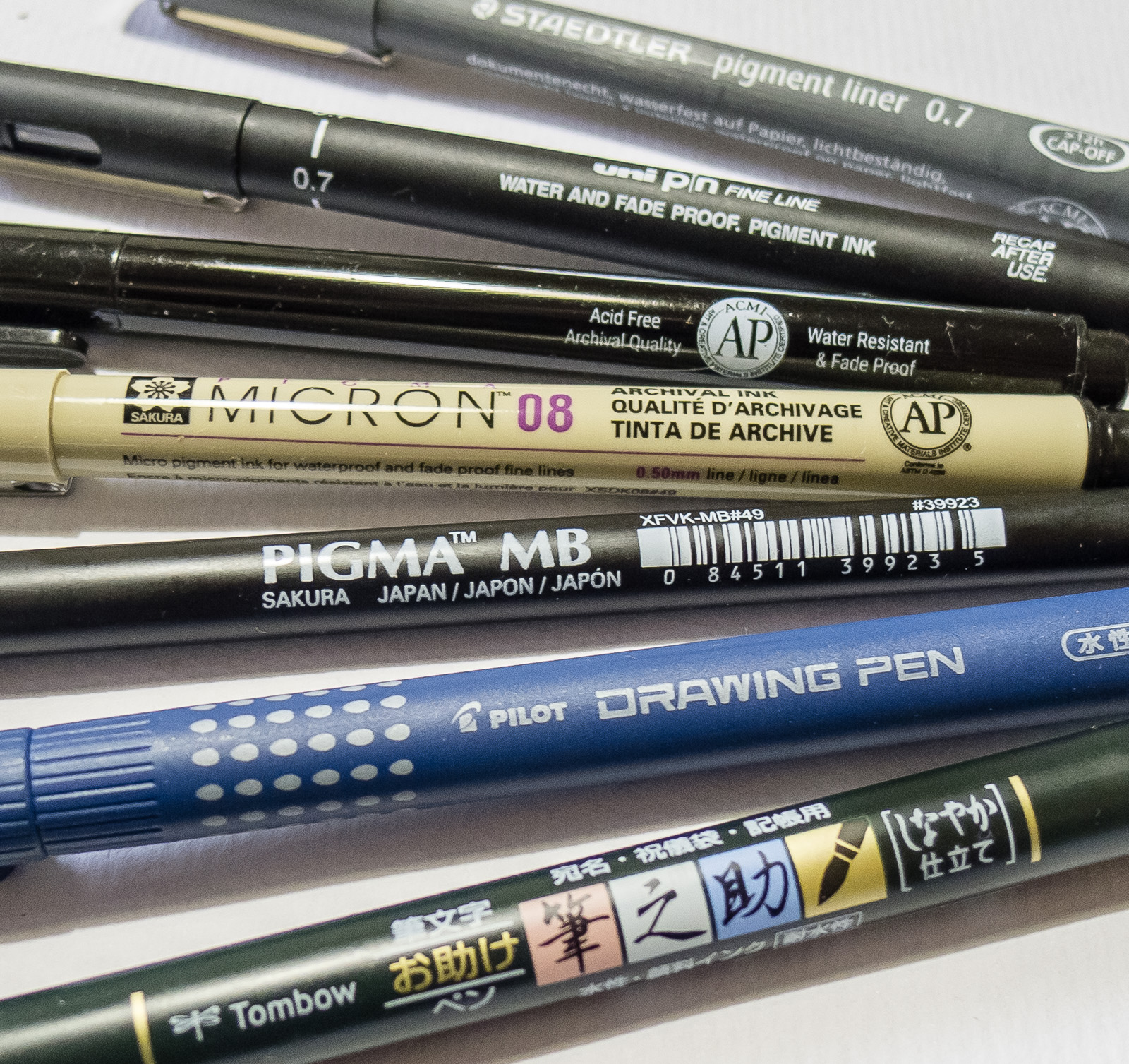 Uni : Pin Waterproof Lightfast Drawing Pen : Black : 0.5mm